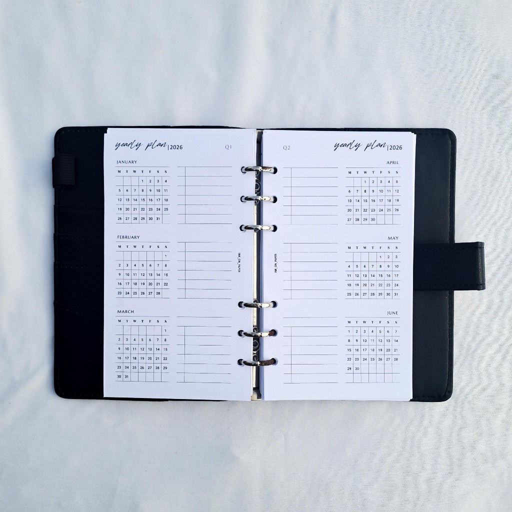 A6 - Planner 2026, Quarterly Plan/Yearly Planner 2026 โดย INK_ON_PAPER