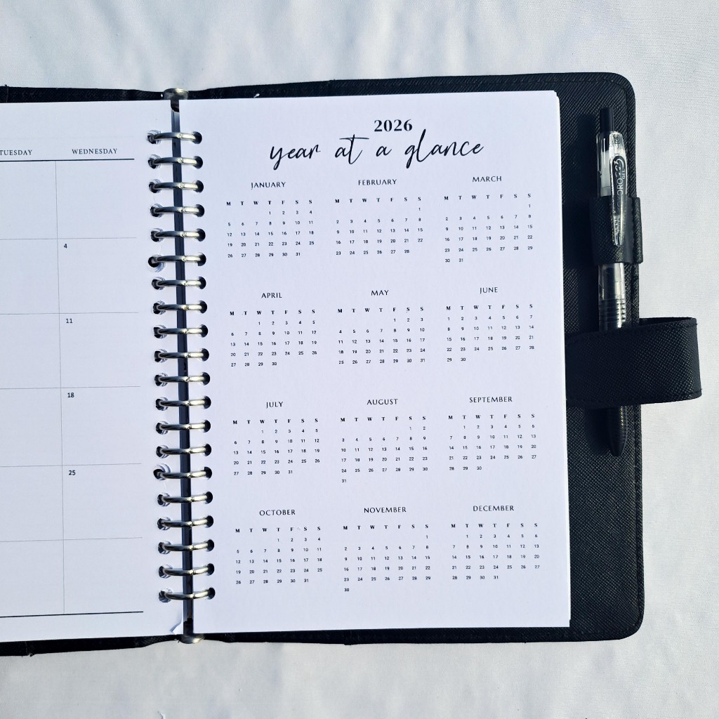 A5 Calendar 2026, Planner 2026, Dashboard Planner, Calendar Planner โดย INK_ON_PAPER