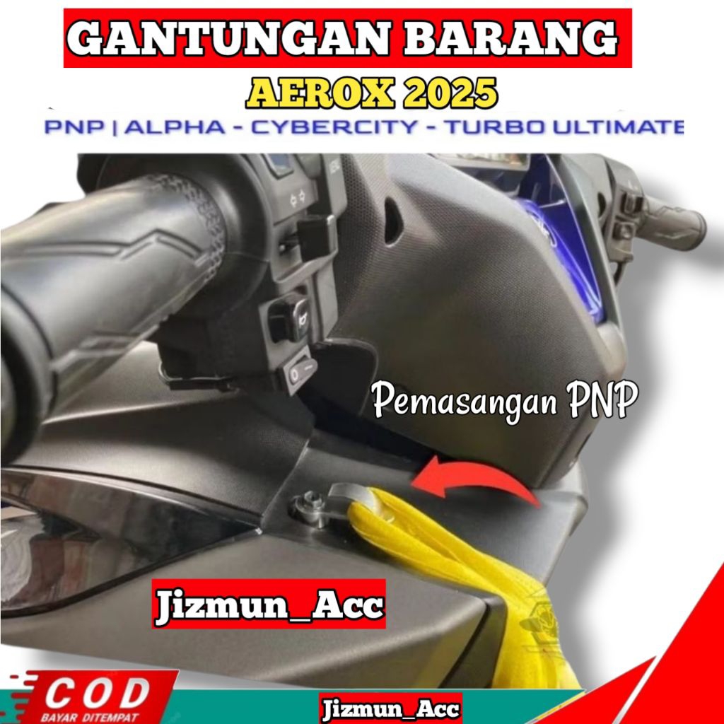 GANTUNGAN Aerox 2025 Alpha Hook Aerox Turbo Ultimate Aerox Cybercity ล่าสุดสินค้าแขวน
