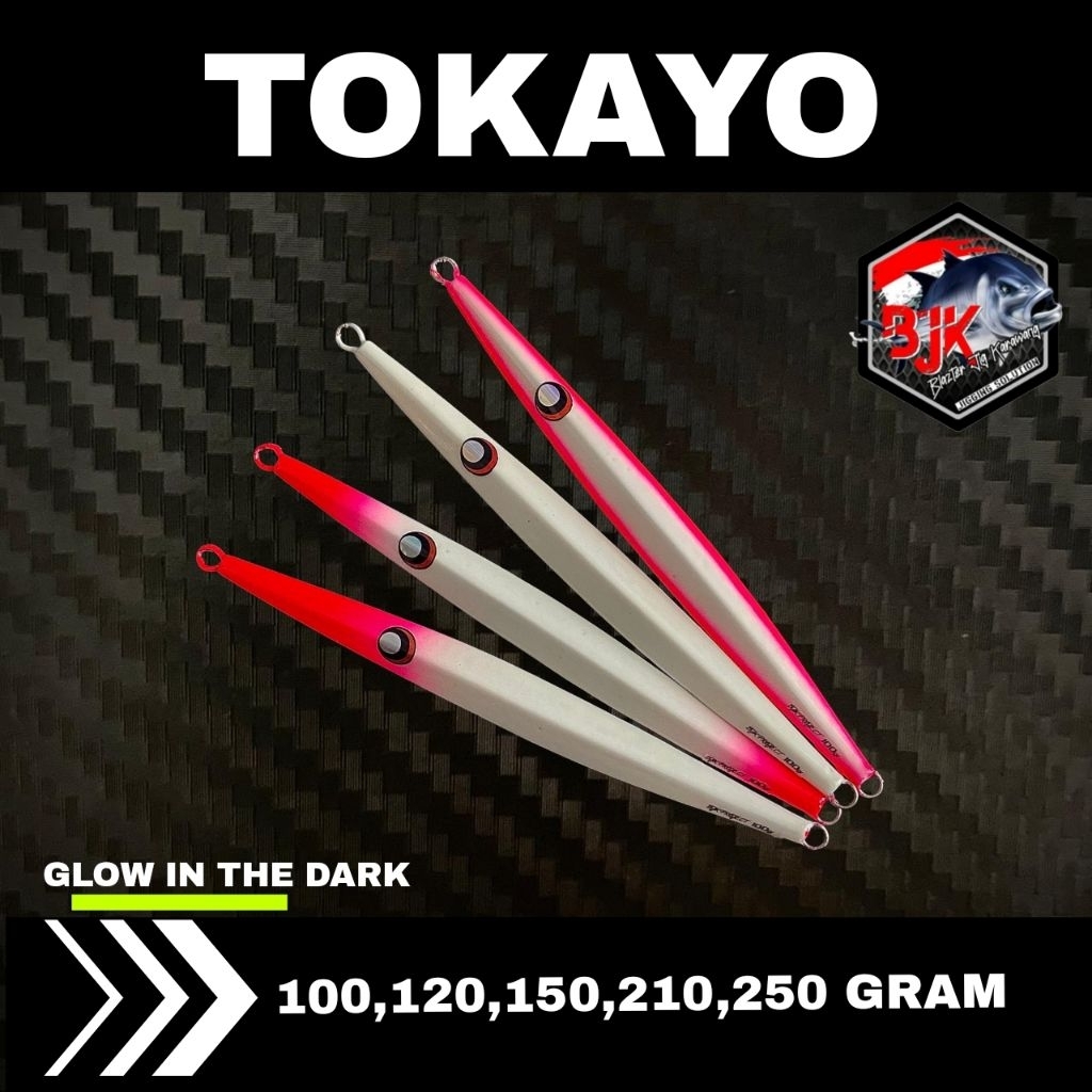 METAL JIG TOKAYO II GID BLUE 100g ถึง 250g เหยื่อตกปลา BJK