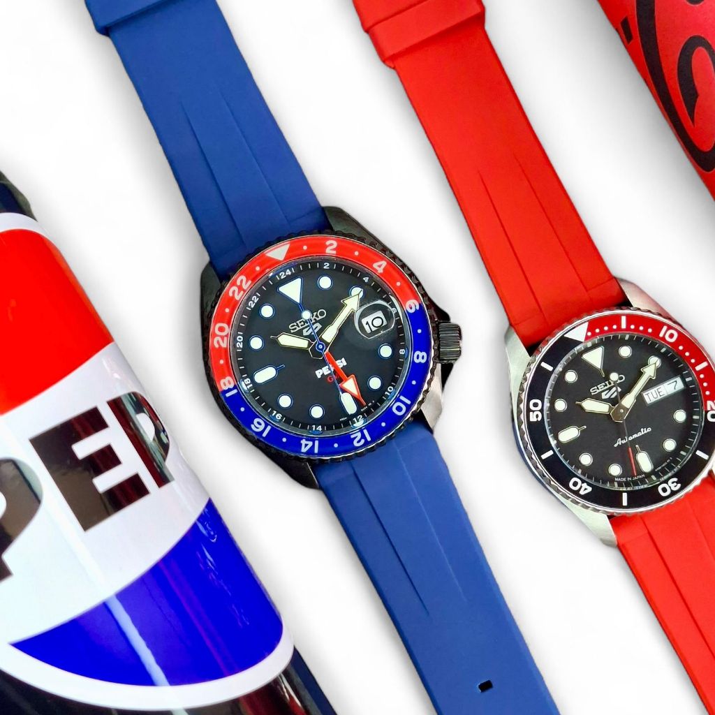 MONOCHROME RUBBER WATCH STRAP V.2 SHORT VERSION RUBBER STRAP QUICK RELEASE 18mm 20mm 22mm