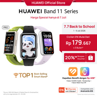 [7.7 Voucher s/d 20% | TOP 1] HUAWEI Band 11 Series | 1.62”AMOLED Display | Enhanced Sleep Tracking | Heart Health Management | Smartwatch-like | Android & iOS