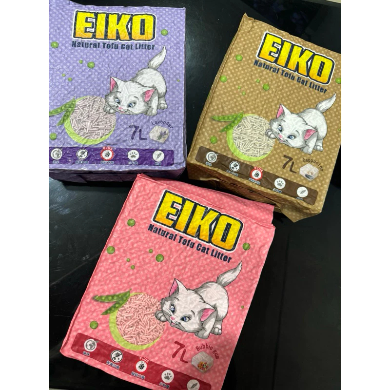 EIKO Tofu Coffee Sand 7L EIKO และ AATAS TOFU SOYA CAT LITER 6L ENVISRONMENTLY FRIENDLY Eiko Tofu San