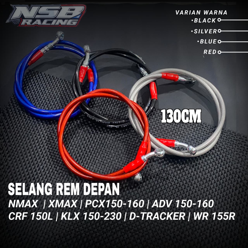 ท่อเบรคหน้าขนาด 130 ซม.Pnp Klx Crf Rxk Xabre Aerox Nmax Pcx Wr155 Ktm aerox pcx nmax