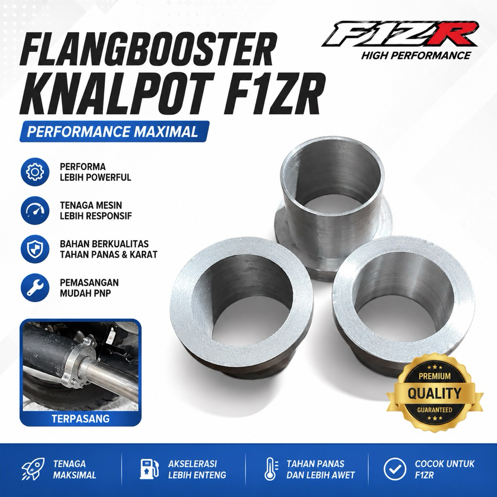 Flangbooster ไอเสีย F1zR และ Force1 Solid Dural วัสดุปะเก็นไอเสีย F1zR FizR Force1