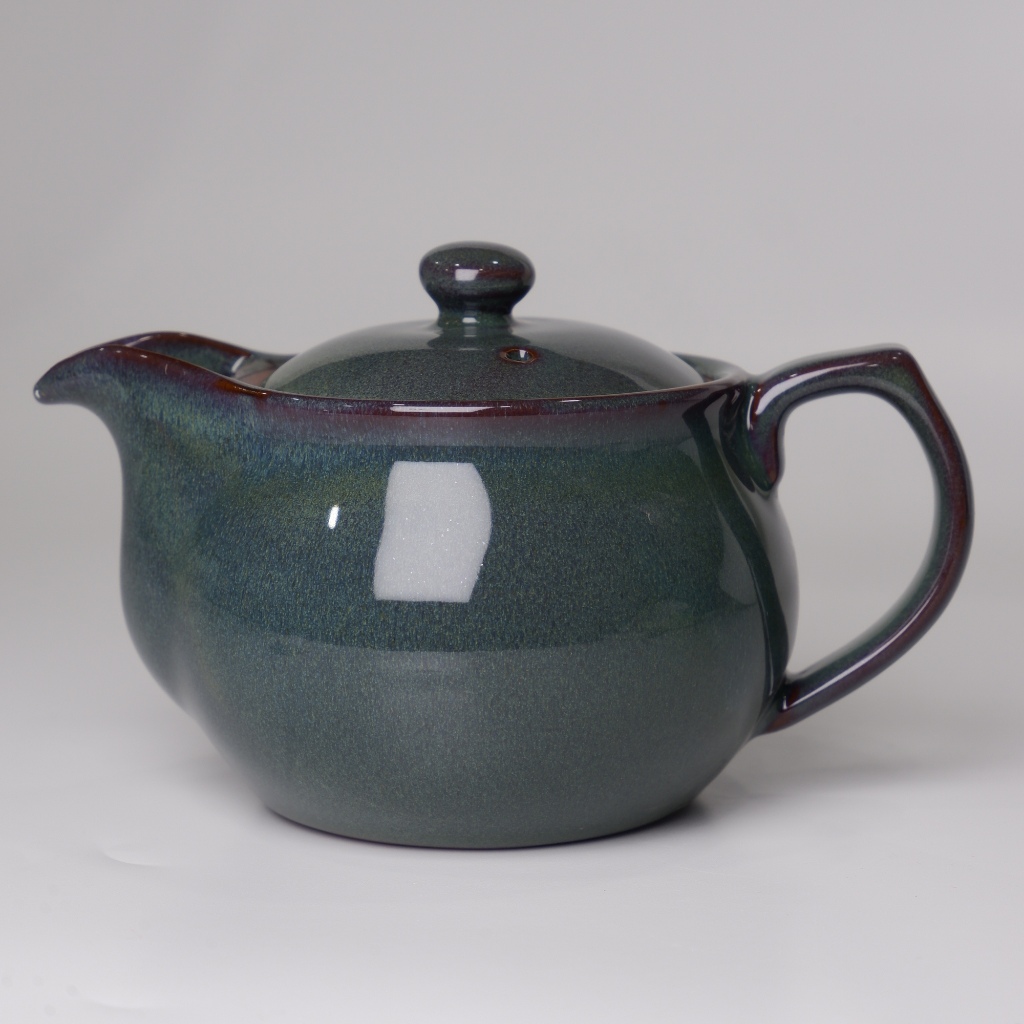Kyusu กาน้ําชาญี่ปุ่นสีเขียวเข้ม Made in Japan