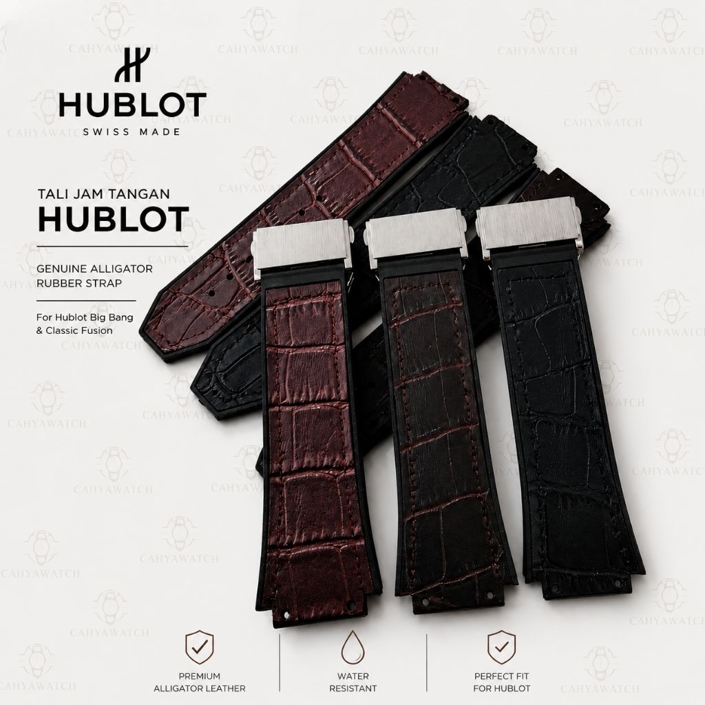 Hublot Geneve Croco รูปแบบสายนาฬิกาหนัง Hublot Geneve 22 มม.สายนาฬิกา