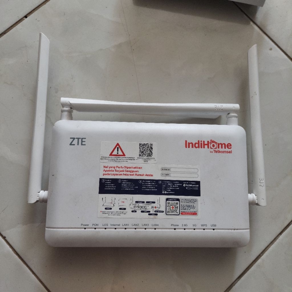 ONT ZTE GPON F6600P DUALBAND WIFI6 + ADAPTER