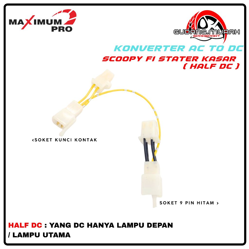 AC TO DC CURRENT CONVERTER CABLE SCOOPY FI ROUGH STARTERS (HALF DC) AC TO DC CONVERTER CABLE SCOOPY 