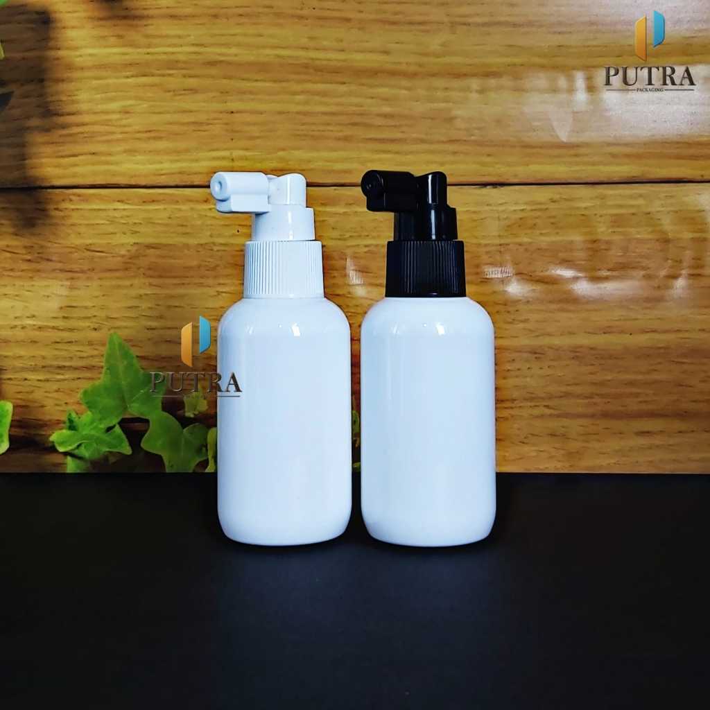 100ML สเปรย์ขวดคอ 24 NOZZLE / ขวดพลาสติก PET สีขาว 100ML