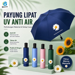 GYT Payung Lipat Anti UV Payung Buka Tutup Anti UV payung matahari hujan atau cerah