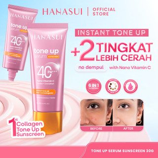 [NEW LAUNCH] Hanasui Tone Up Serum Sunscreen - Ringan Instant Mencerahkan Tanpa Dempul, UV Protection, Non Comedogenic