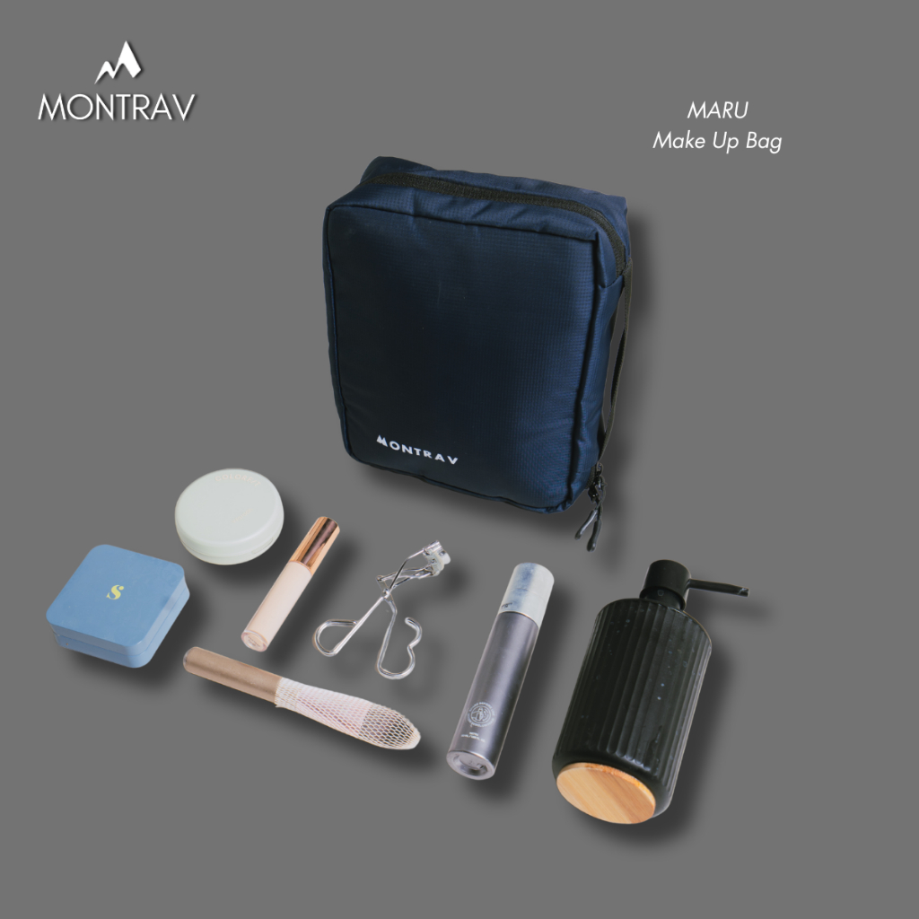 MONTRAV - Cosmetic Bag - Skincare Bag - Makeup Bag - Maru