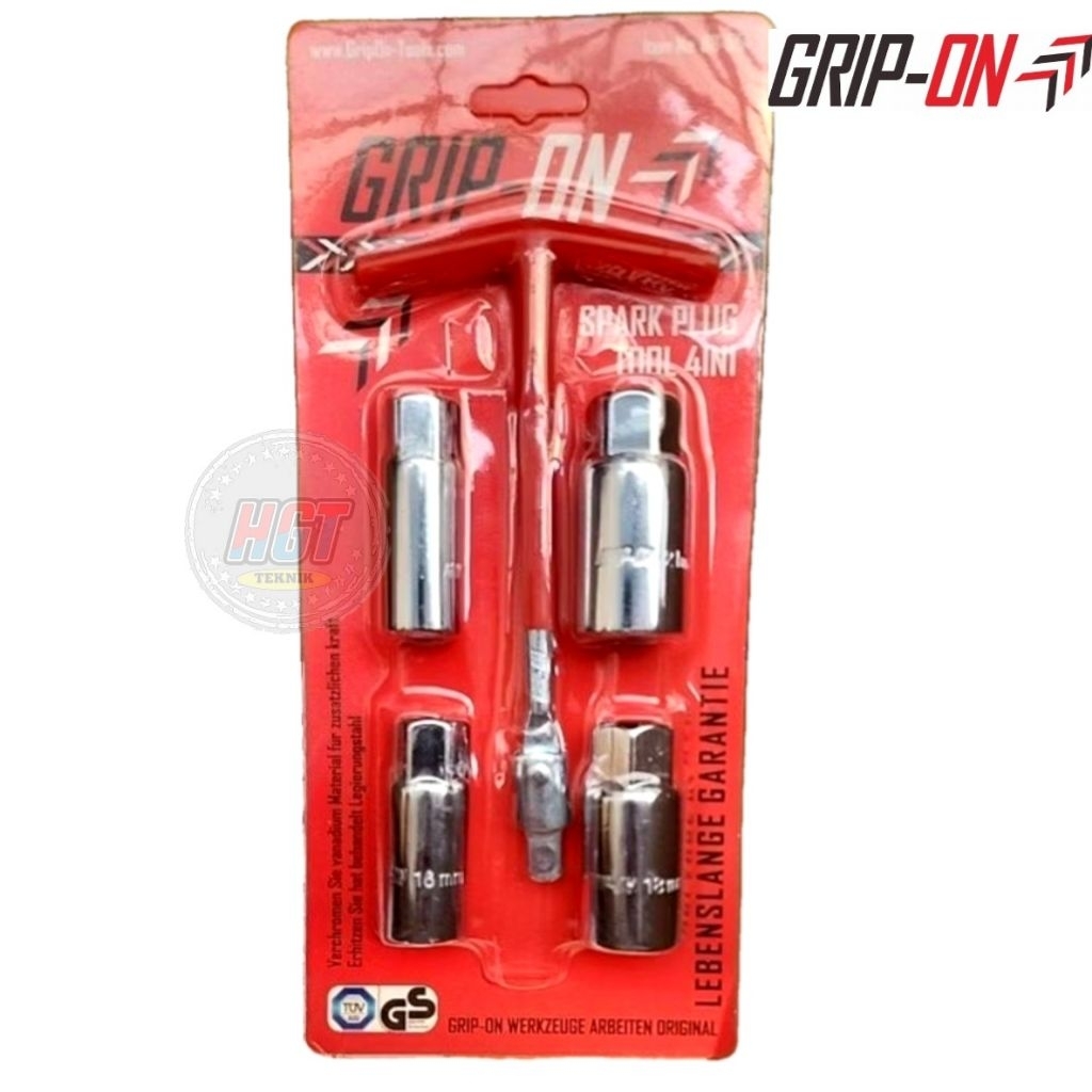 GRIP ON 4 IN 1 SPARK PLUG WRENCH GRIP ON 16 มม.21 มม.SPRAK PLUG TOOL 4IN1 14 มม.16 มม.18 มม.และ21 มม