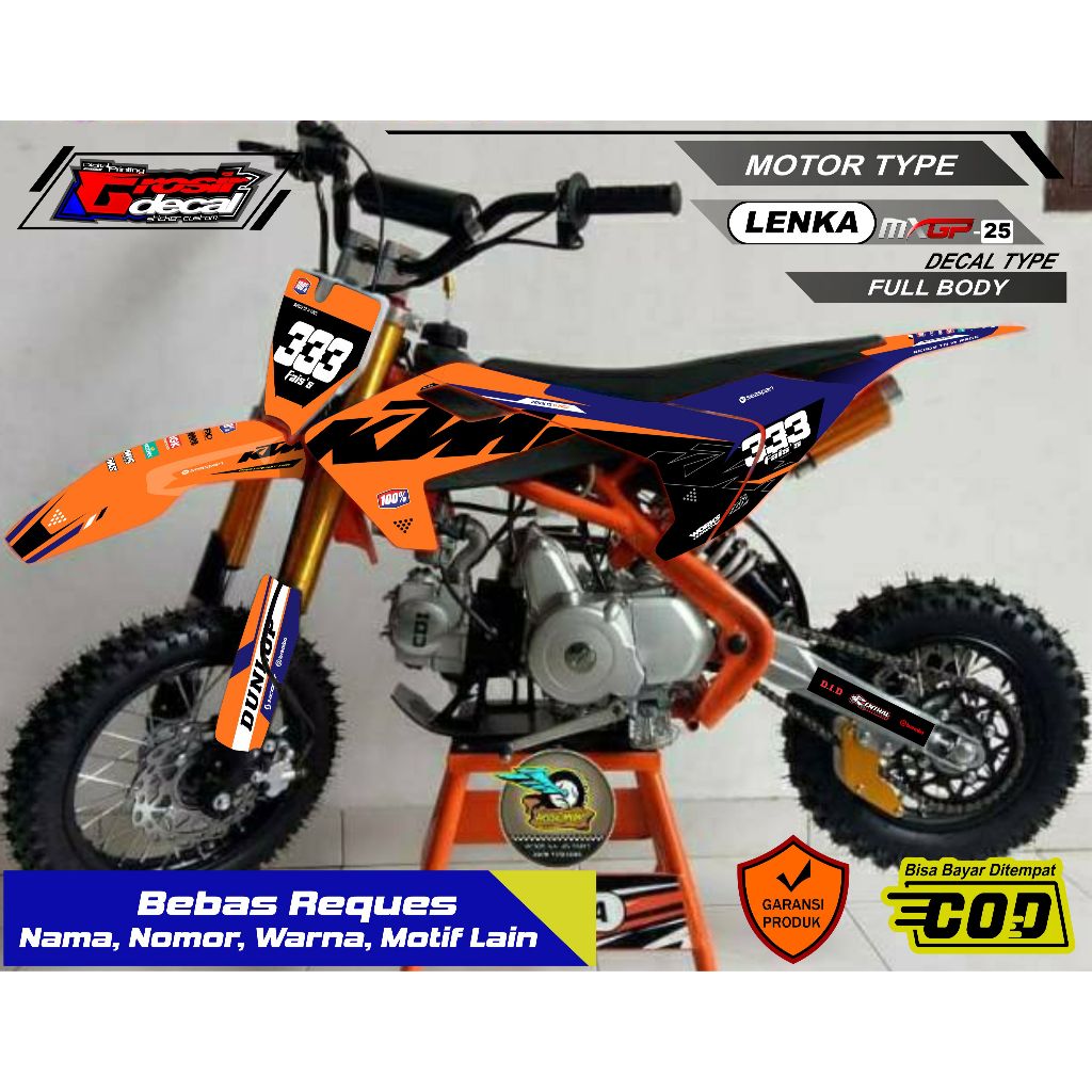 SENKA 110cc / CRZ 110cc / ZUUMAV 110cc / MINI MOTOR 110cc / TAO MOTOR 110cc Full Body Free Custom