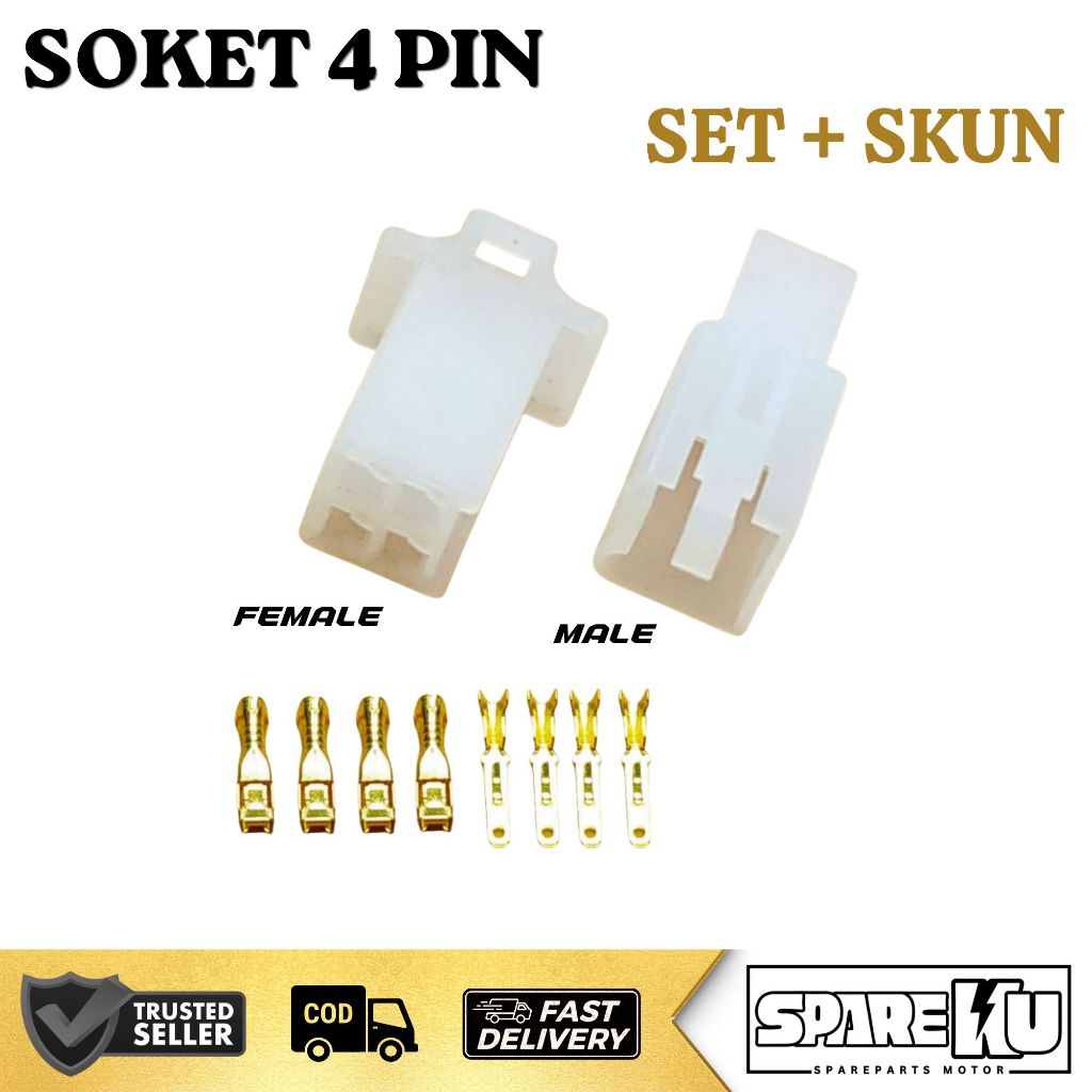 เหล็ก 4 PIN SOCKET 2.8 MM SOCKET