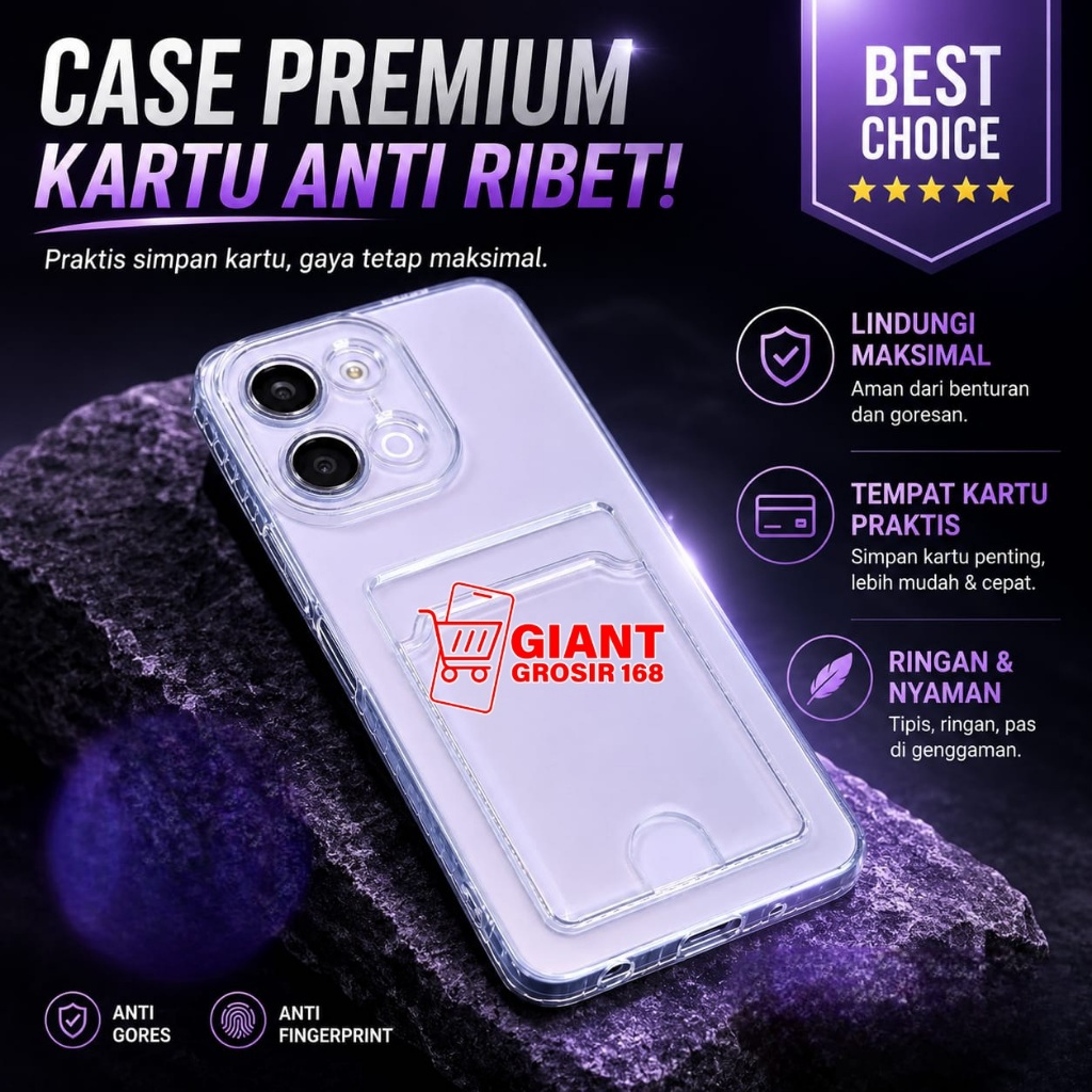 VIVO Y05 VIVO Y11D VIVO Y31D VIVO Y31D PRO VIVO T5 5G CLEAR CARD CASE สล็อตการ์ด CASE VIVO Y05 VIVO 