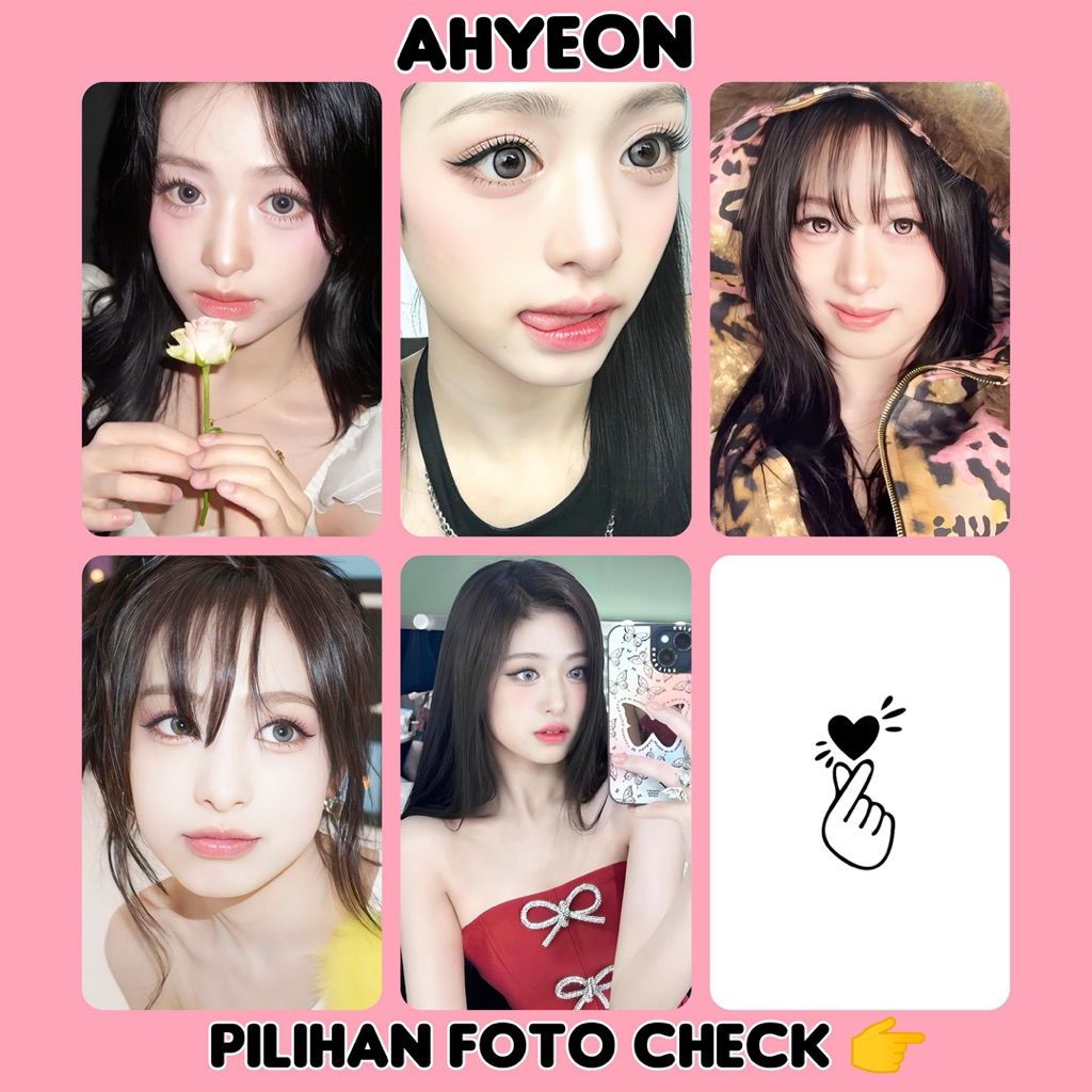 AHYEON unoff Photocard HD และการ์ดรูปถ่ายที่ชัดเจน