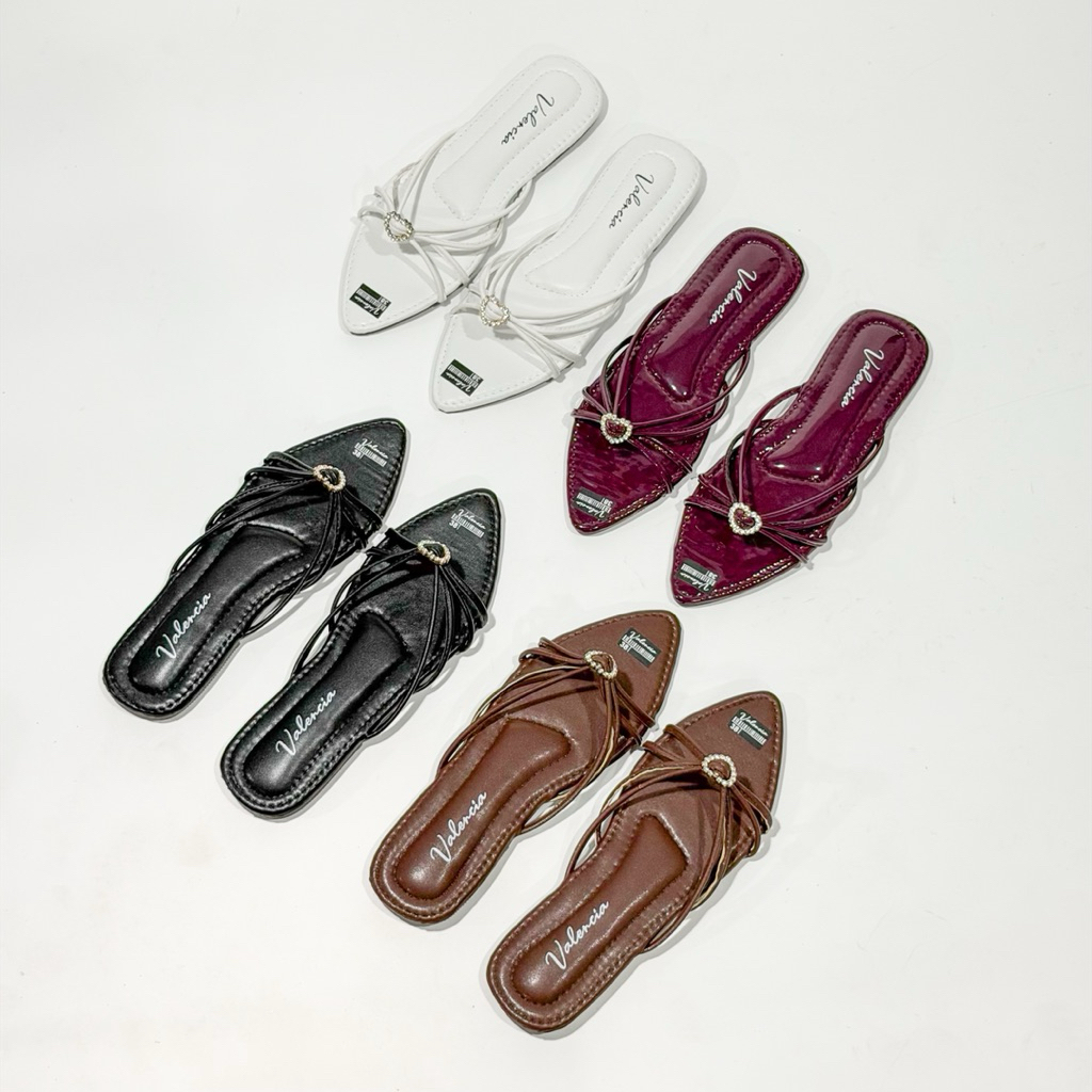 VALENCIA • CALIA FLAT SANDALS BY VALENCIA • รองเท้าแตะผู้หญิง • รองเท้าผู้หญิง
