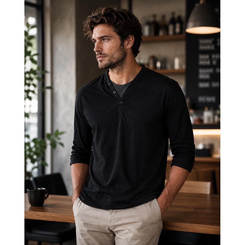 Henley Shirt Dexter Morgan Style