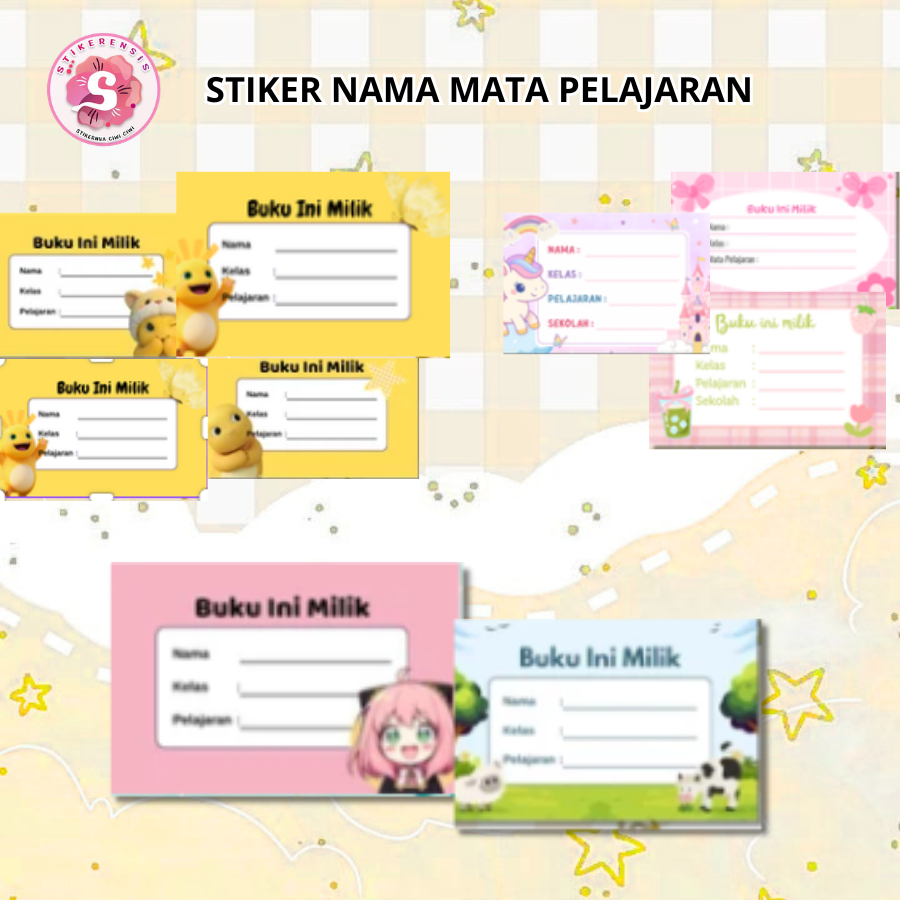 MATA 50 ชิ้น CHARACTER LESSON STICKERS