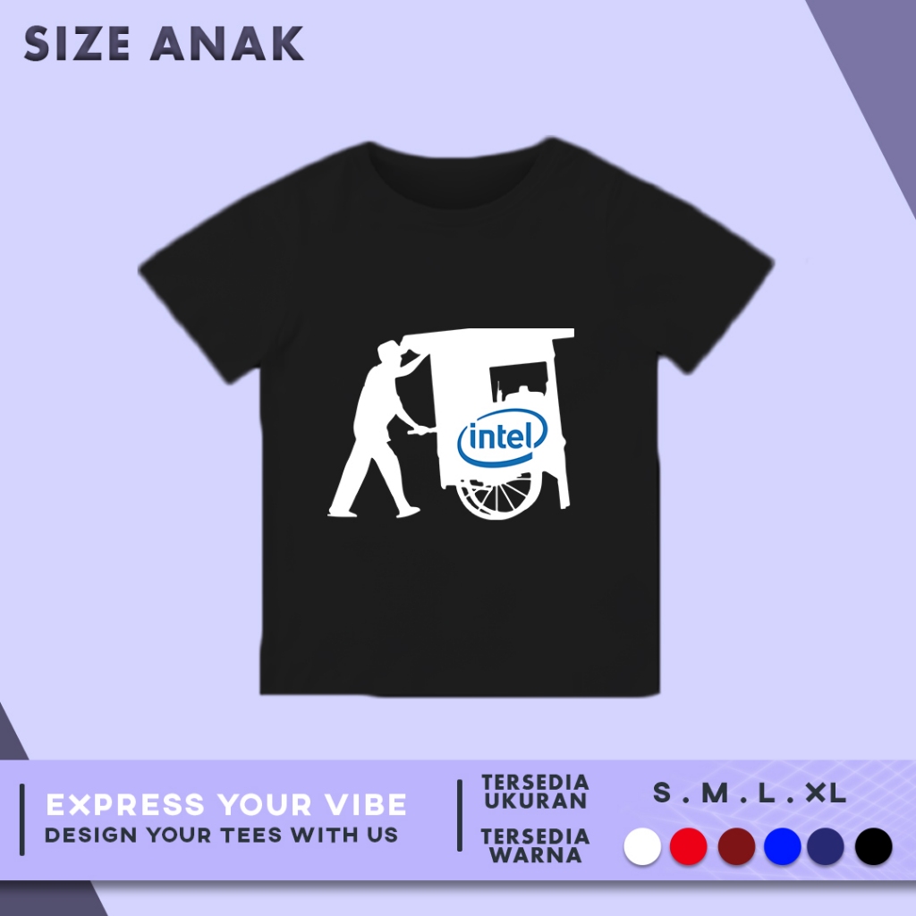 เสื้อยืดลูกชิ้นเด็ก KATUN Intel ผ้าฝ้ายหวี 30 ปี