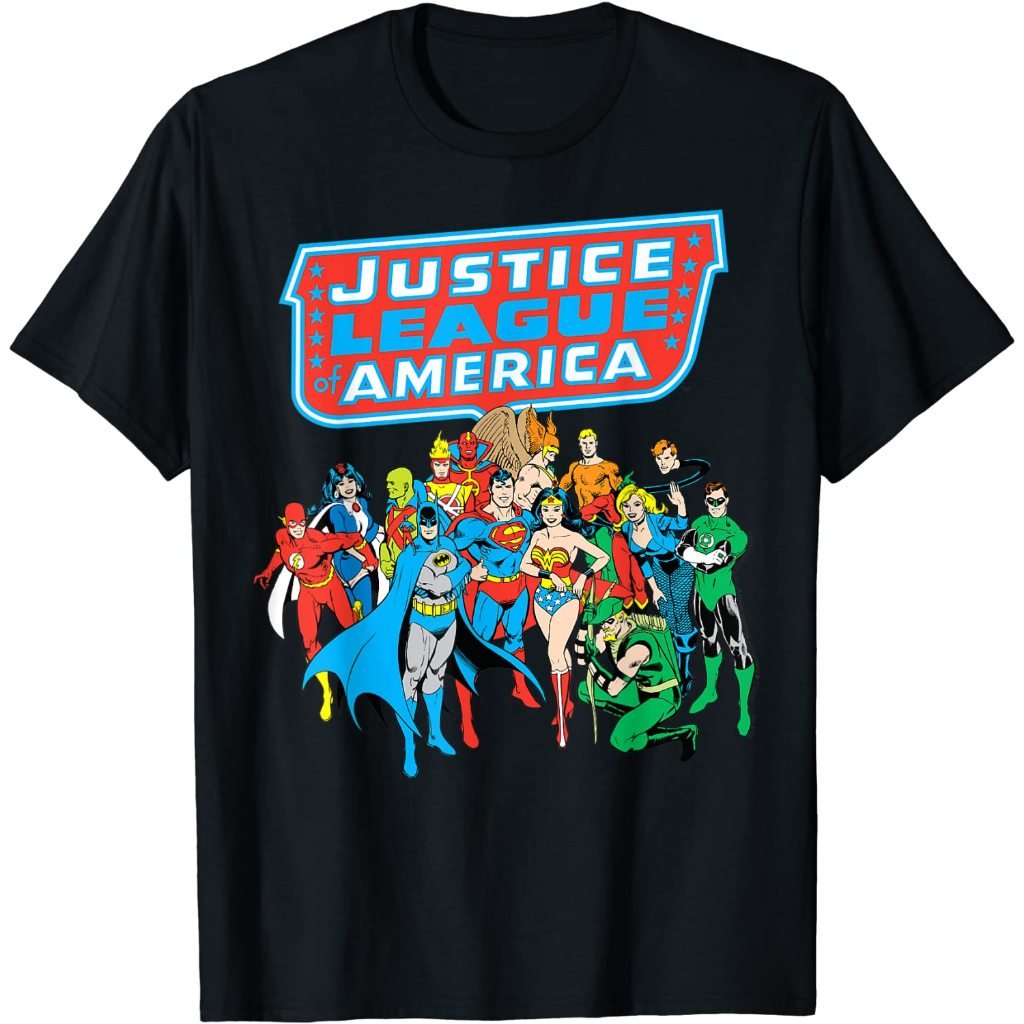 เสื้อยืด DC Comics Justice League Of America Group Shot