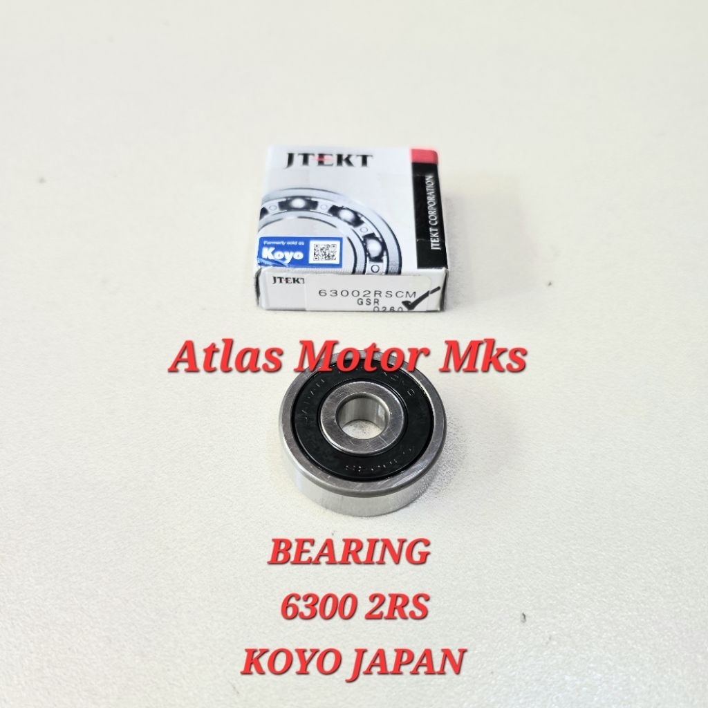 [1PC][6300 2RS KOYO JAPAN] LAHAR BEARING LAKER 6300 2RS RUBBER CAP - ORIGINAL KOYO JAPAN [63002RS][G