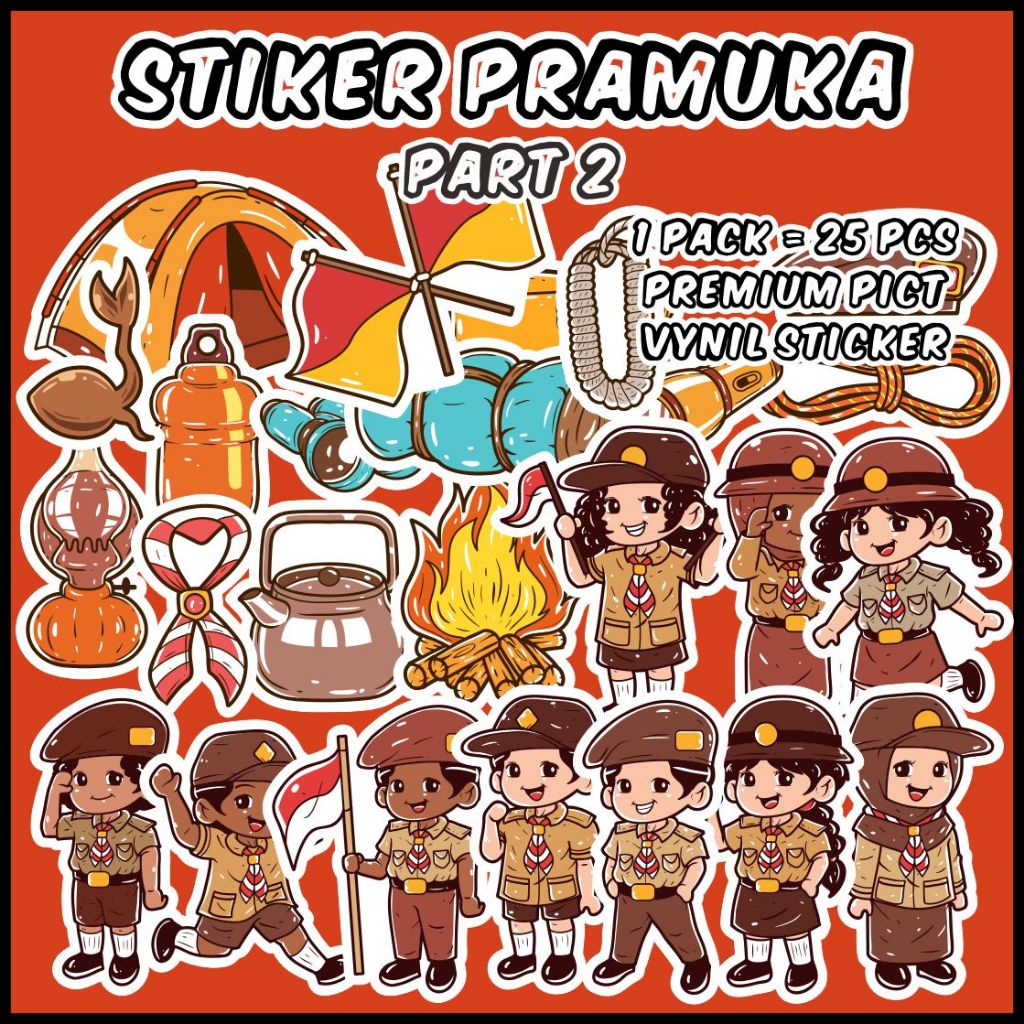 [1 แพ็ค] สติ๊กเกอร์ลูกเสือ 2 สติ๊กเกอร์ความงาม Journal/Scrapbook/Suitcase สติ๊กเกอร์ตกแต่ง - ddu-du