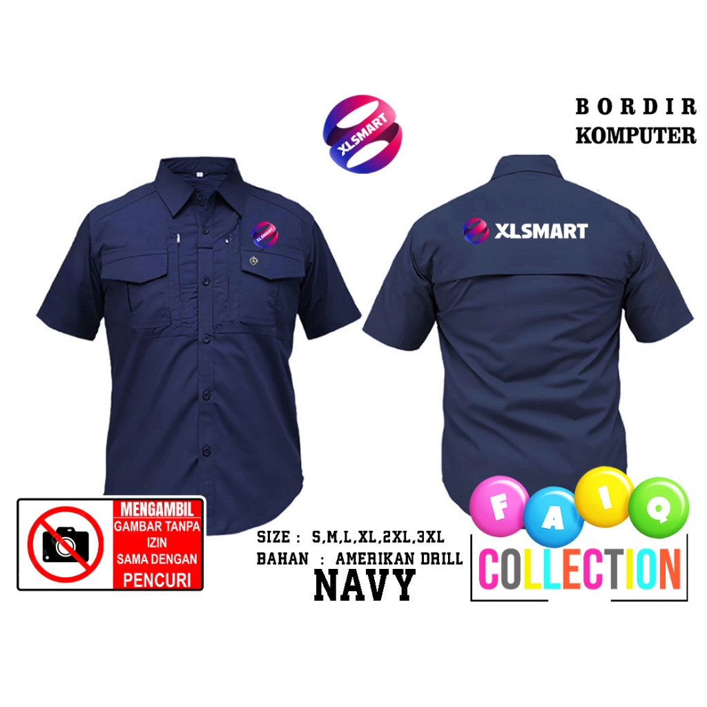 KEMEJA Tactical Shirt M - TAC XL SMART - Tactical Outdoor Shirt - XL SMART Work Uniform Shirt Model-