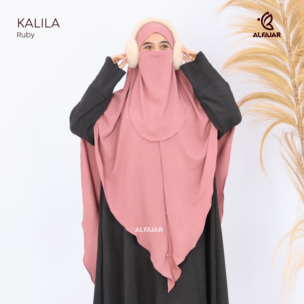 Alfajar - Khimar Bandana Khiban KALILA Crinkle airflow Material Free Veil Strap