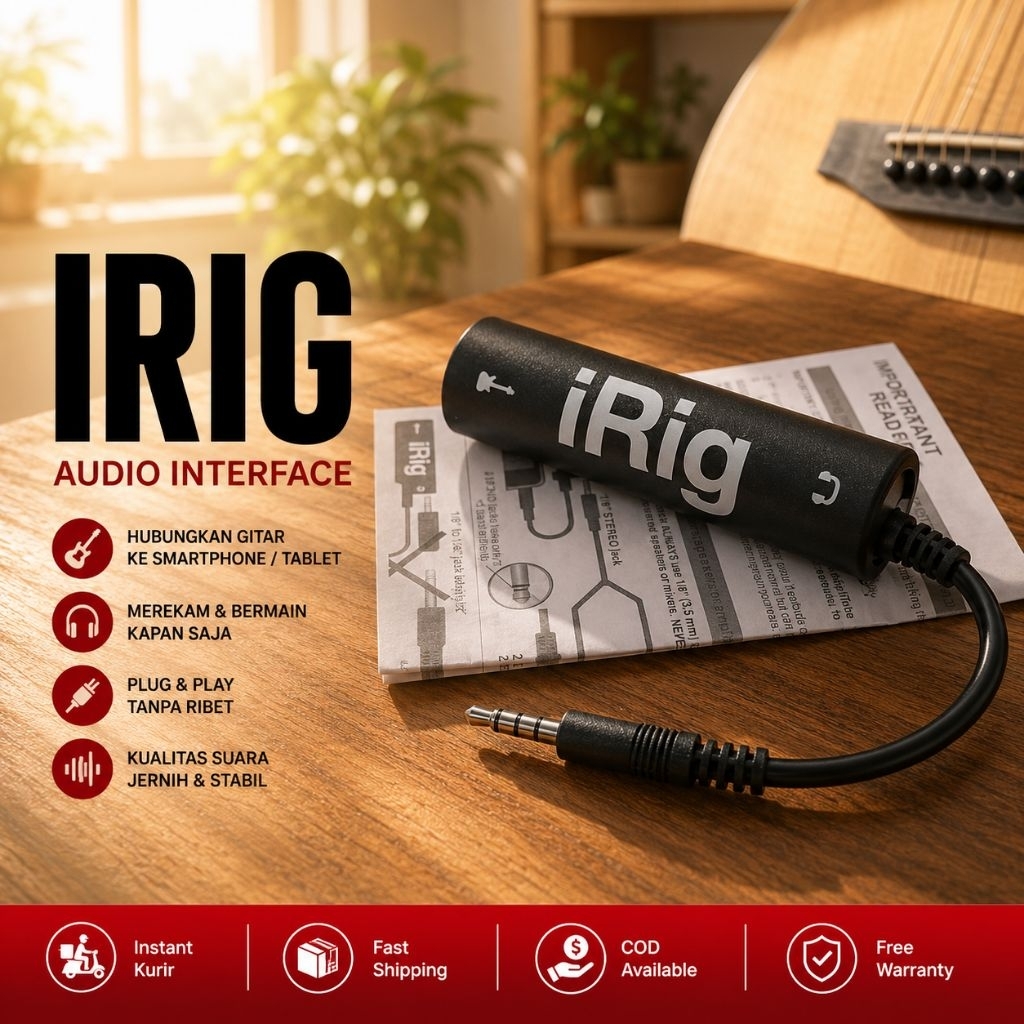 IRig Guitar Interface converter กีตาร์สําหรับ IOS IPhone