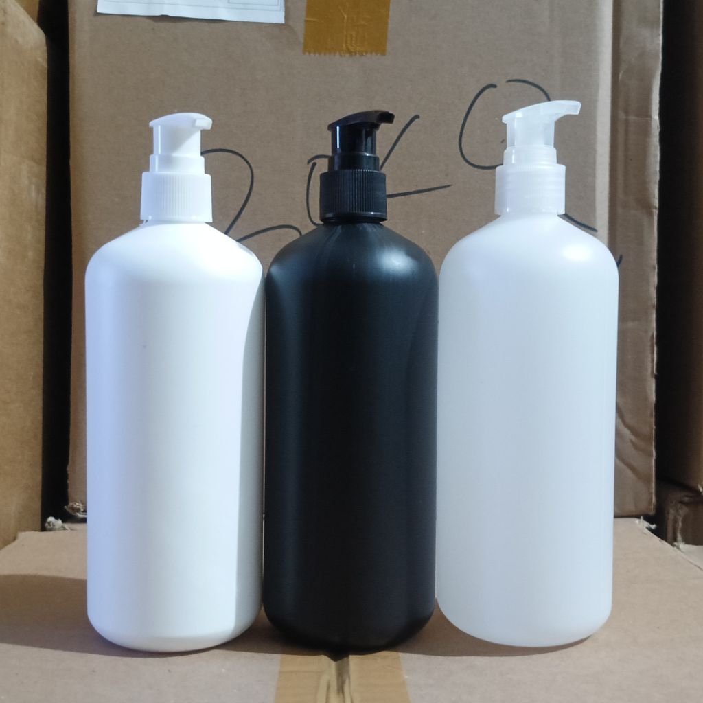 500ML HDPE OVAL PUMP BOTTLE, 24 คอหลากสี | ขวดบรรจุ 500 มล.