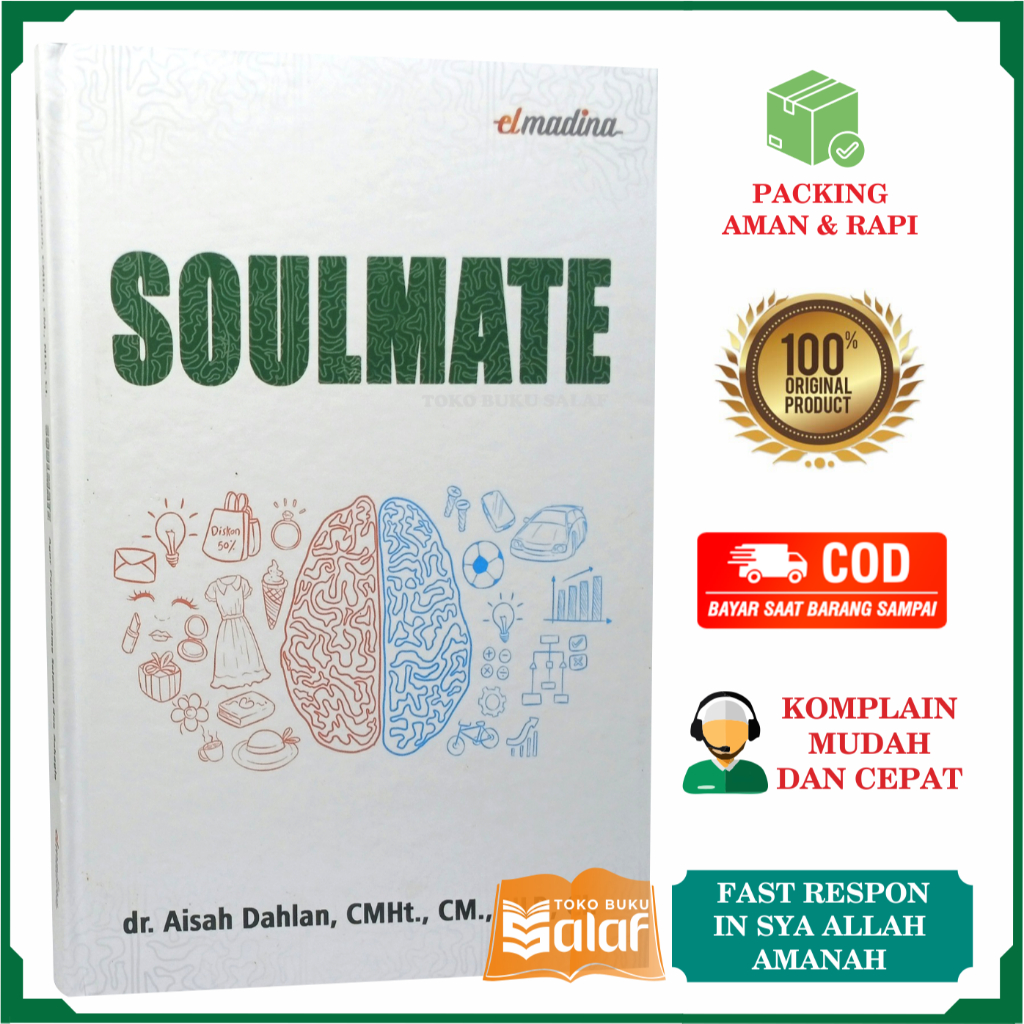 Soulmate Book จาก Aisyah Dahlan สํานักพิมพ์ Elmadina Book Hubugan Couples Life Split Soul Parenting 