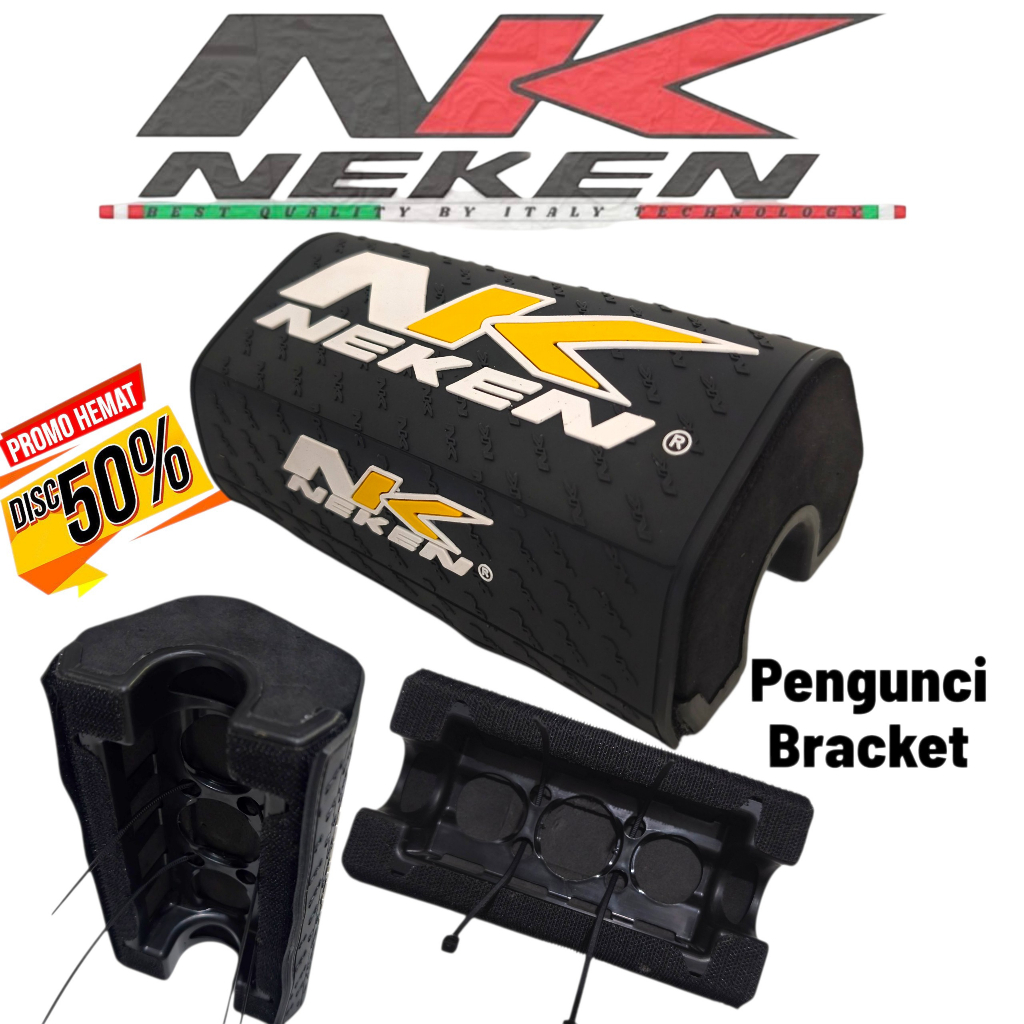 WAREHOUSE นําเข้า NK HANDLEBAR FOAM ยางสีดํา HANDLEBAR FOAM โลโก้ 3D พร้อม COOL DESIGN BRACKET LOCK
