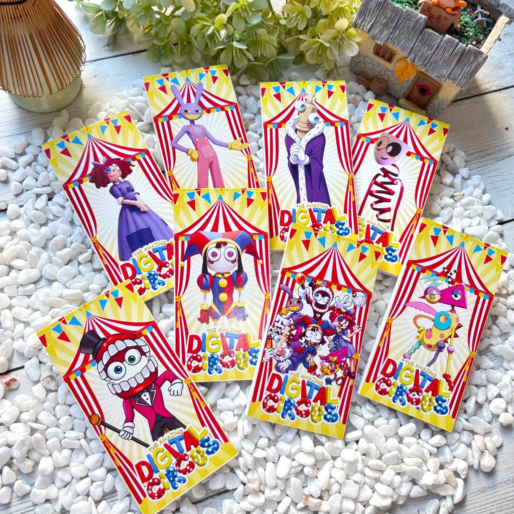 Digital Circus Mini Long Notes Notebook Small Notepad ของที่ระลึกขัดขวางคอลเลกชันวันเกิด Pomni Caine
