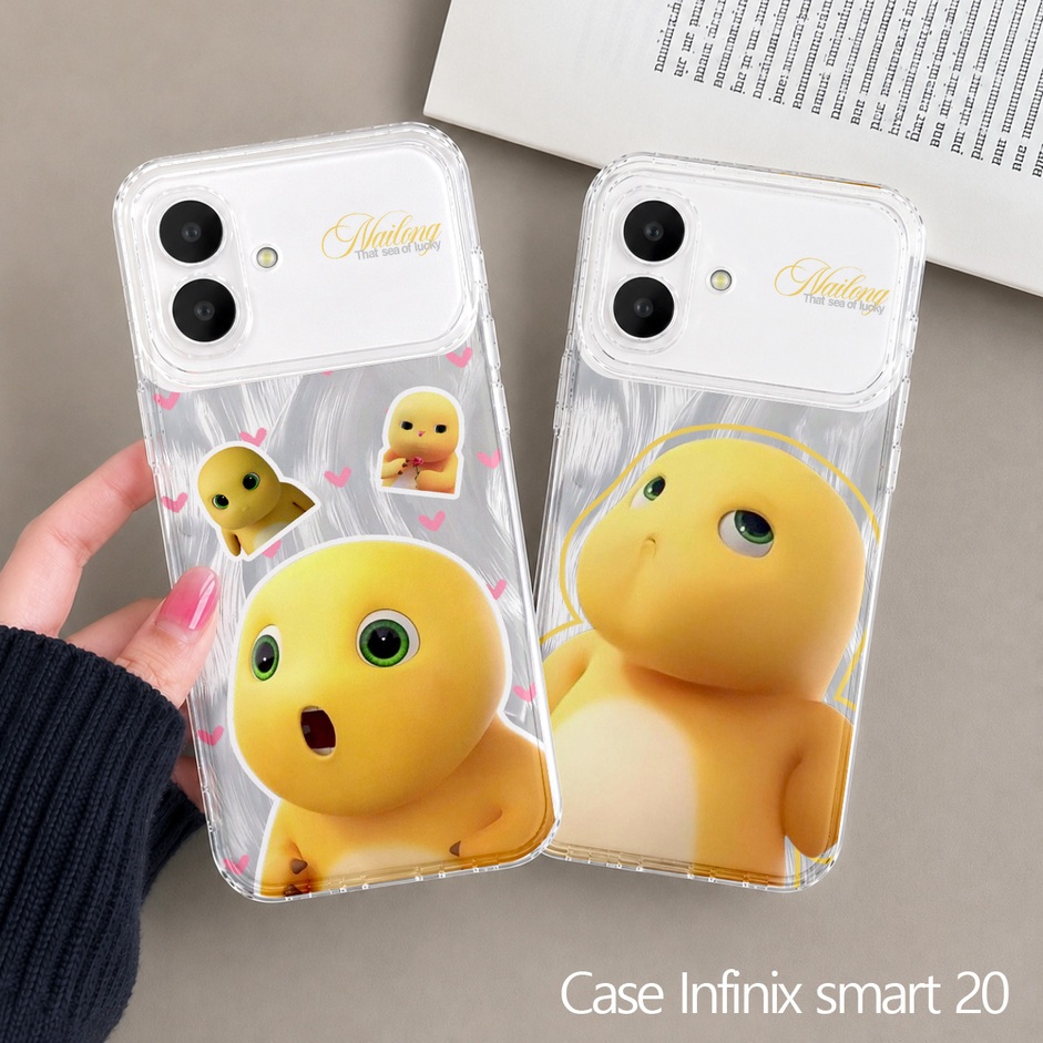 HP Infinix Smart 20 Clear Case ใหม่ล่าสุด 2026 - nailong Procamera Silicon Softcase - เคสโทรศัพท์กัน