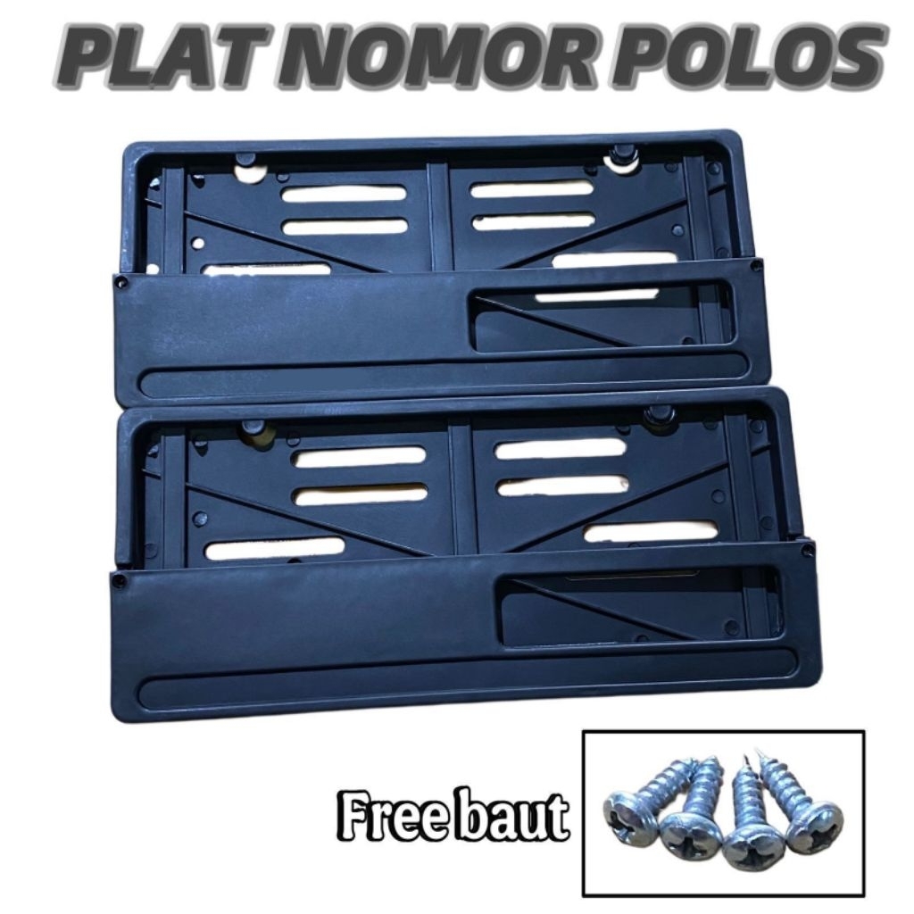 PLAIN LOCATION PLATE FRAME + ด้านหน้าและด้านหลังโบลต์ AAIR OF PLAIN LOCATION PLATES