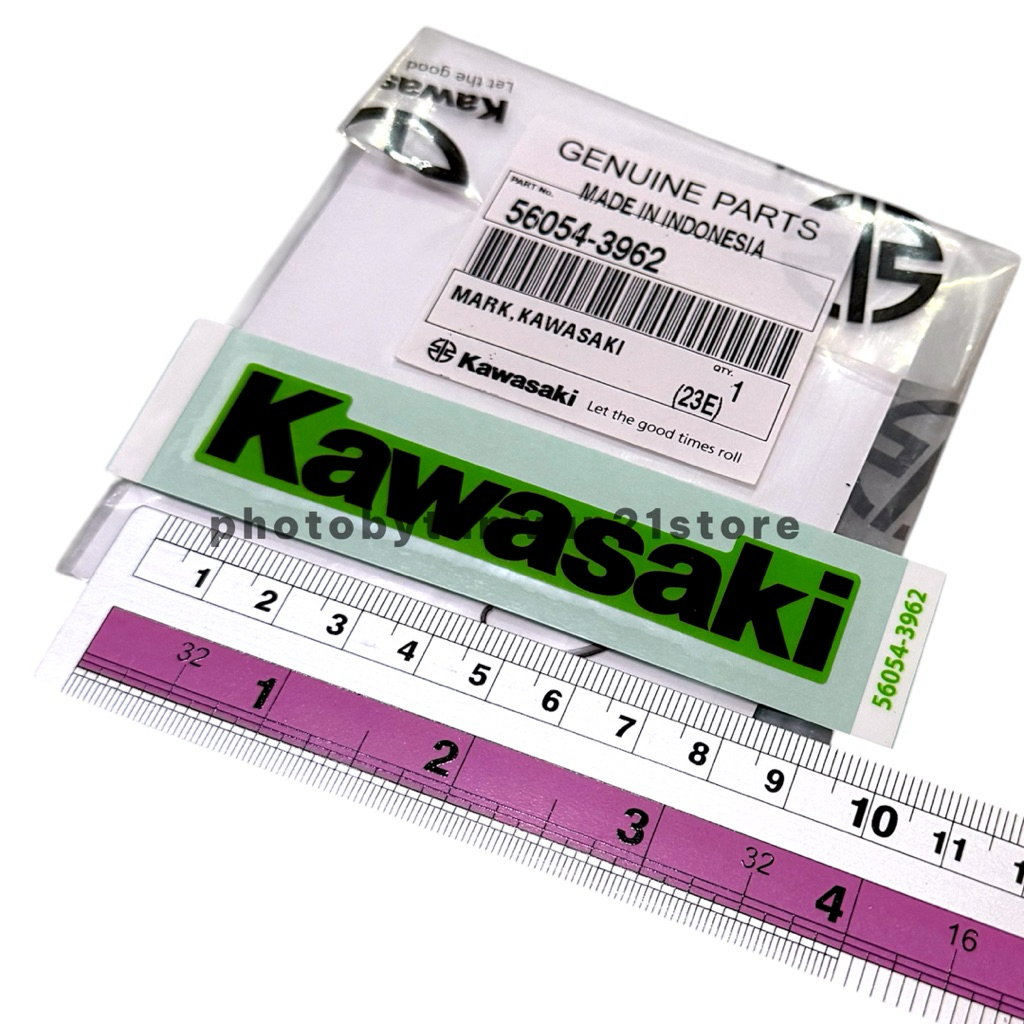 HIJAU ORIGINAL KAWASAKI KLX 230 GREEN WING BODY STICKER 5754-3962