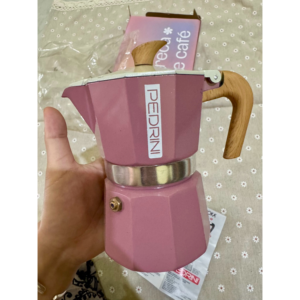 PEDRINI Moka Express Mokapot ใหม่ดั้งเดิม 3 ถ้วย
