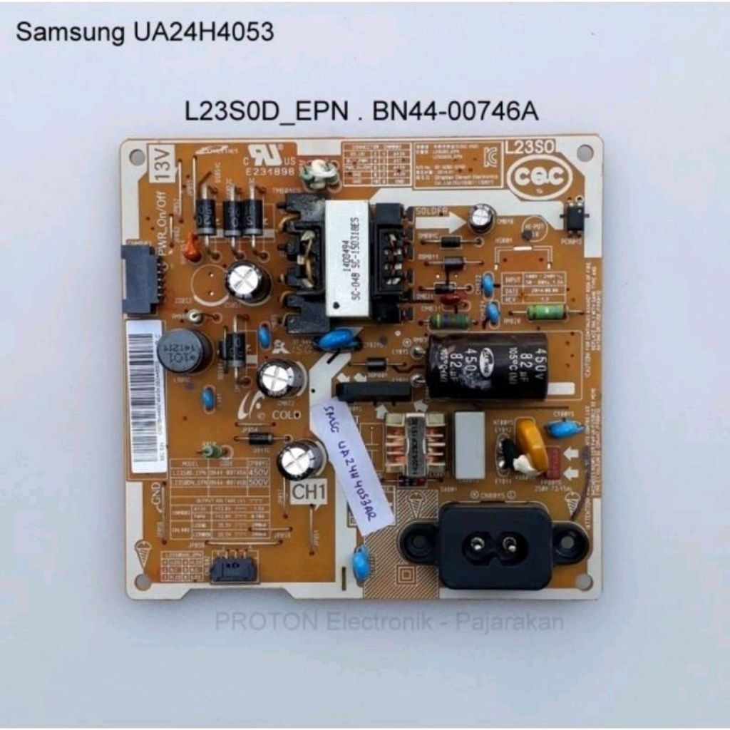 MESIN PSU LED TV Samsung UA24H4000 UA24H4003 UA24H4053 UA24H4053AR UA24H4100 UA24H4150 UA24H4150AR .