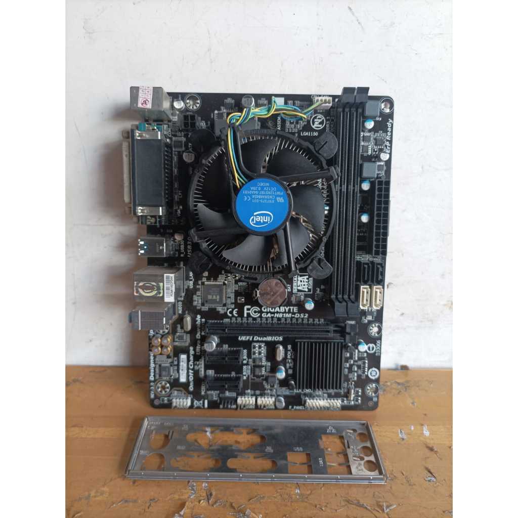 Gigabyte GA-H81M-DS2 DDR3 LGA1150 เมนบอร์ด + Xeon E3-1220 V3 LGA1150