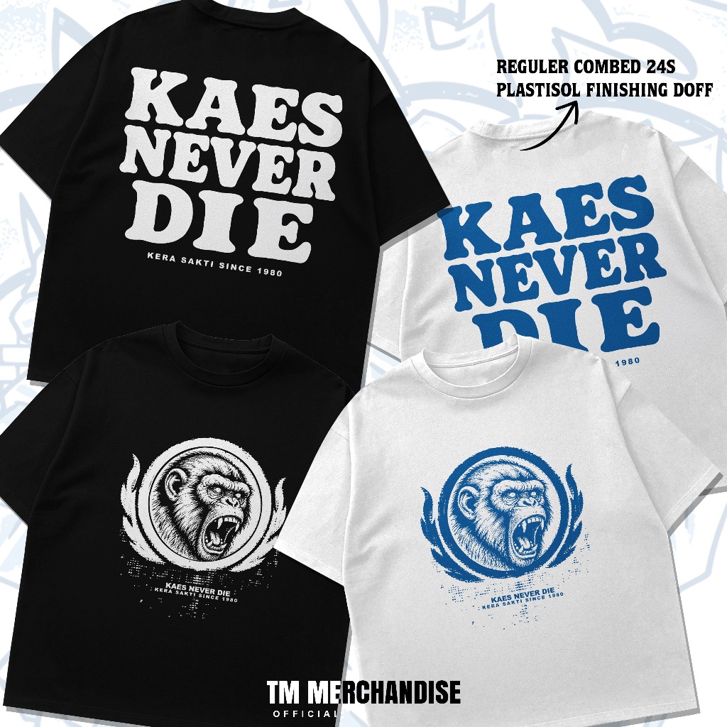 IKSPI KAES NEVER DIE เสื้อยืด KERA SAKTI KAES NEVER DIE 1980 เสื้อยืด
