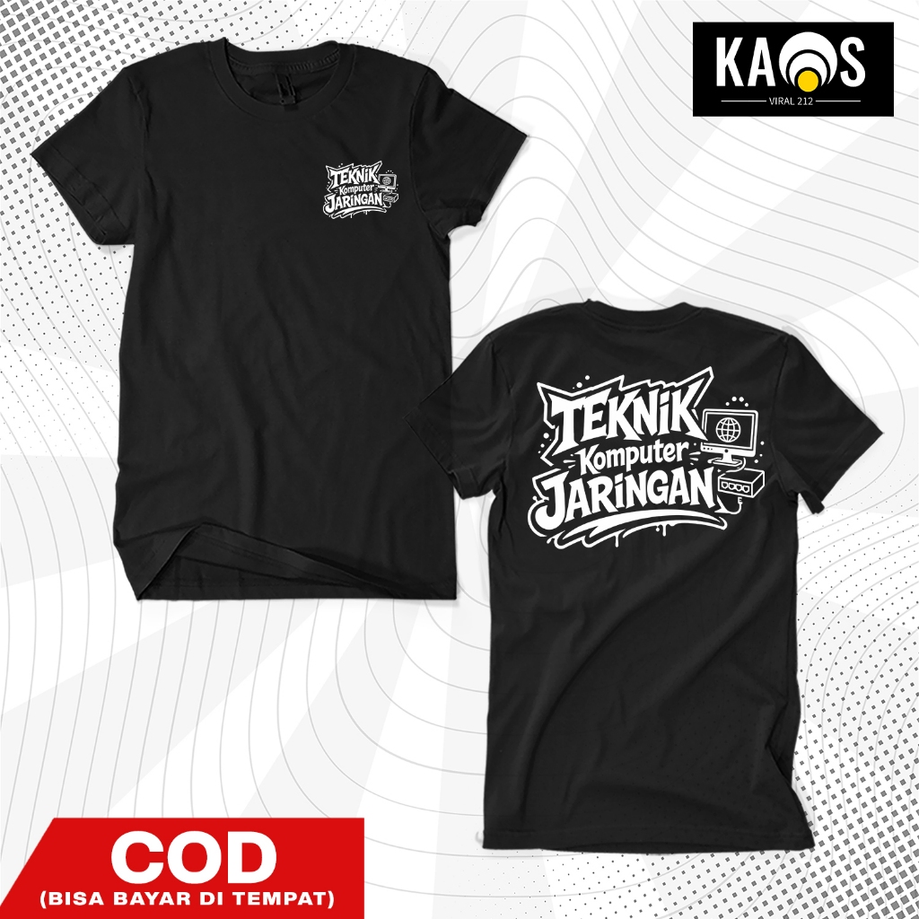 Unisex TKJ SMK Network คอมพิวเตอร์วิศวกรรมเสื้อยืดผ้าฝ้ายหวี 30s