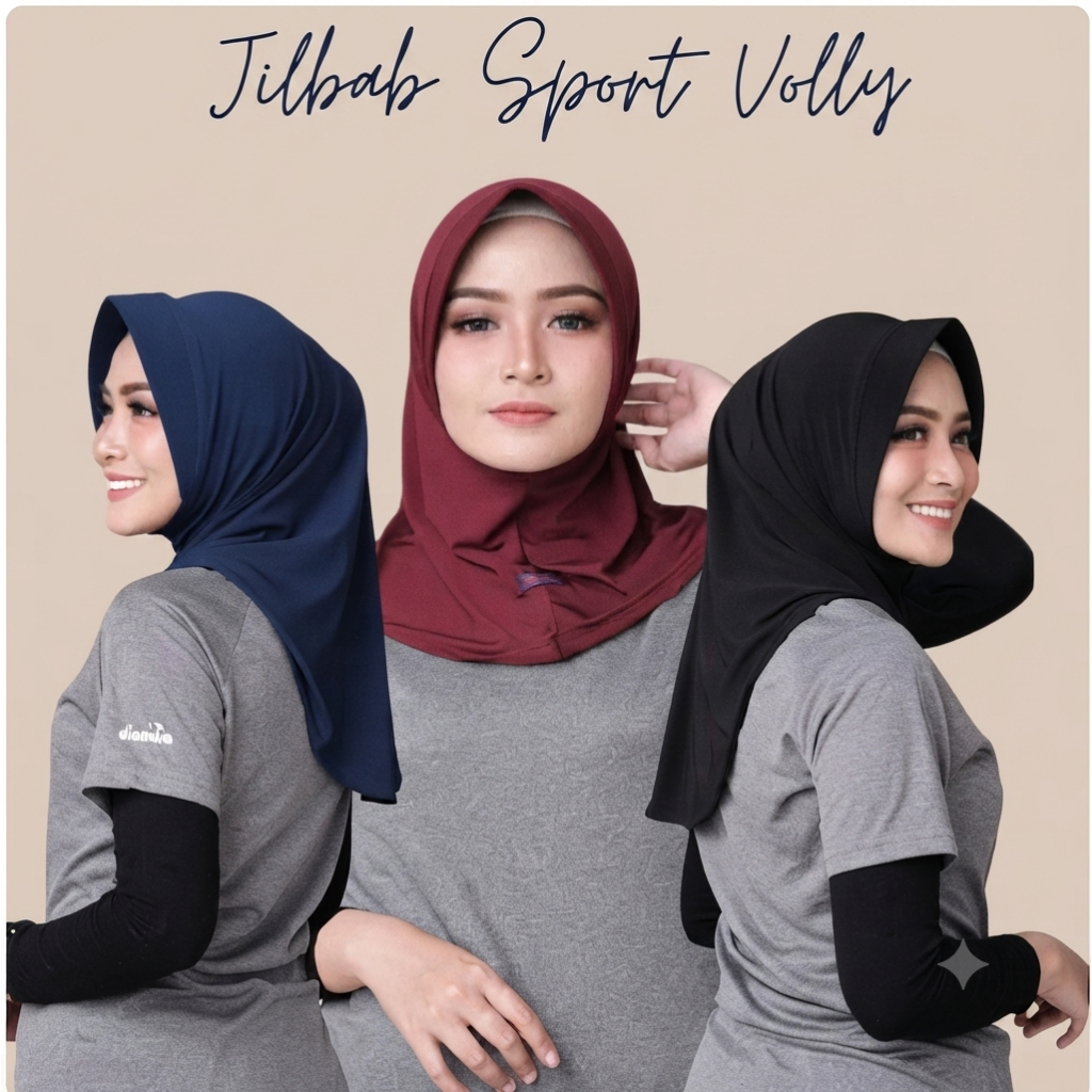 Sport Hijab S Jersey Ped / Bergo Ped S Sport / Bergo Sport