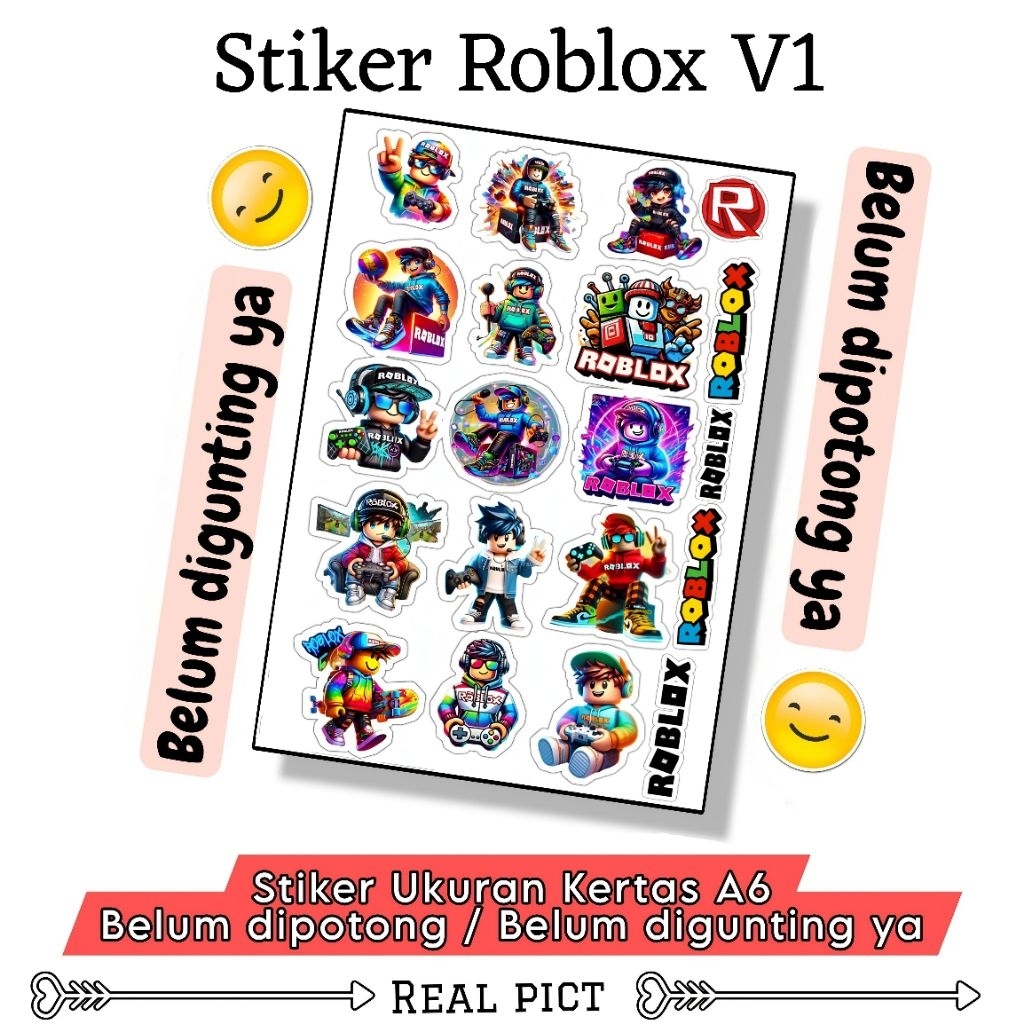 ROBLOX V1 สติ๊กเกอร์ / A6 สติ๊กเกอร์ไวนิล / น่ารัก สติ๊กเกอร์