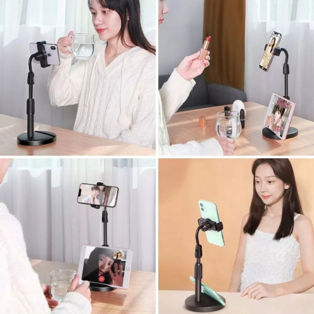 HP Universal Phone Holder HD-26 2in1 + 2-in-1 360 Desk Stand° ดูสด ฟิล์มสตรีมมิ่ง 360 องศา ACC