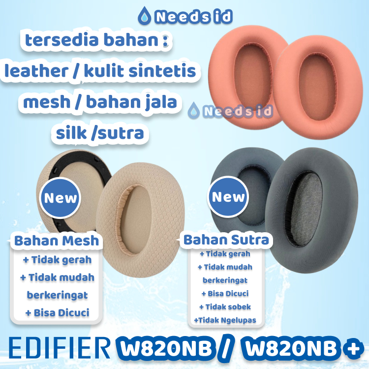 Silk & Mesh Edifier โฟมทดแทน W820NB / W820NB+ / W820NB Plus Earpad Earcup Pad Cup Cushion โฟมฟองน้ํา