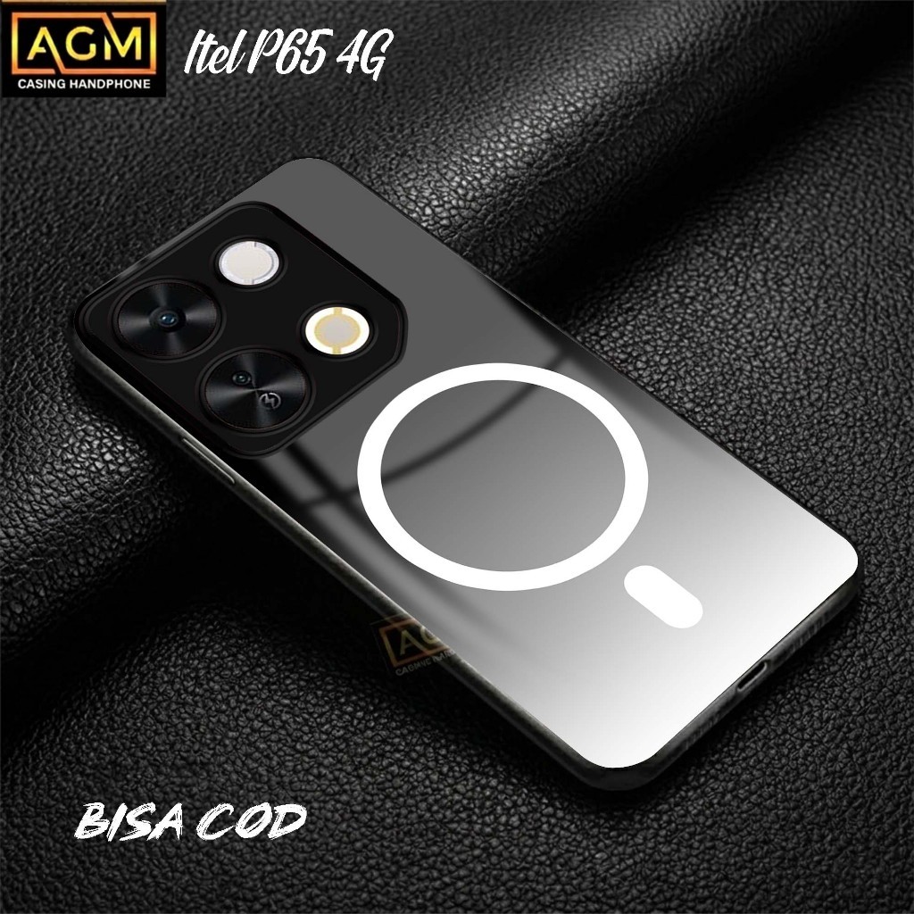 Softcase Itel P65 4G - เคสใหม่ Full Body / Full Cover Casing Hp Itel P65 4G (Magsafe Motif] - AGM so