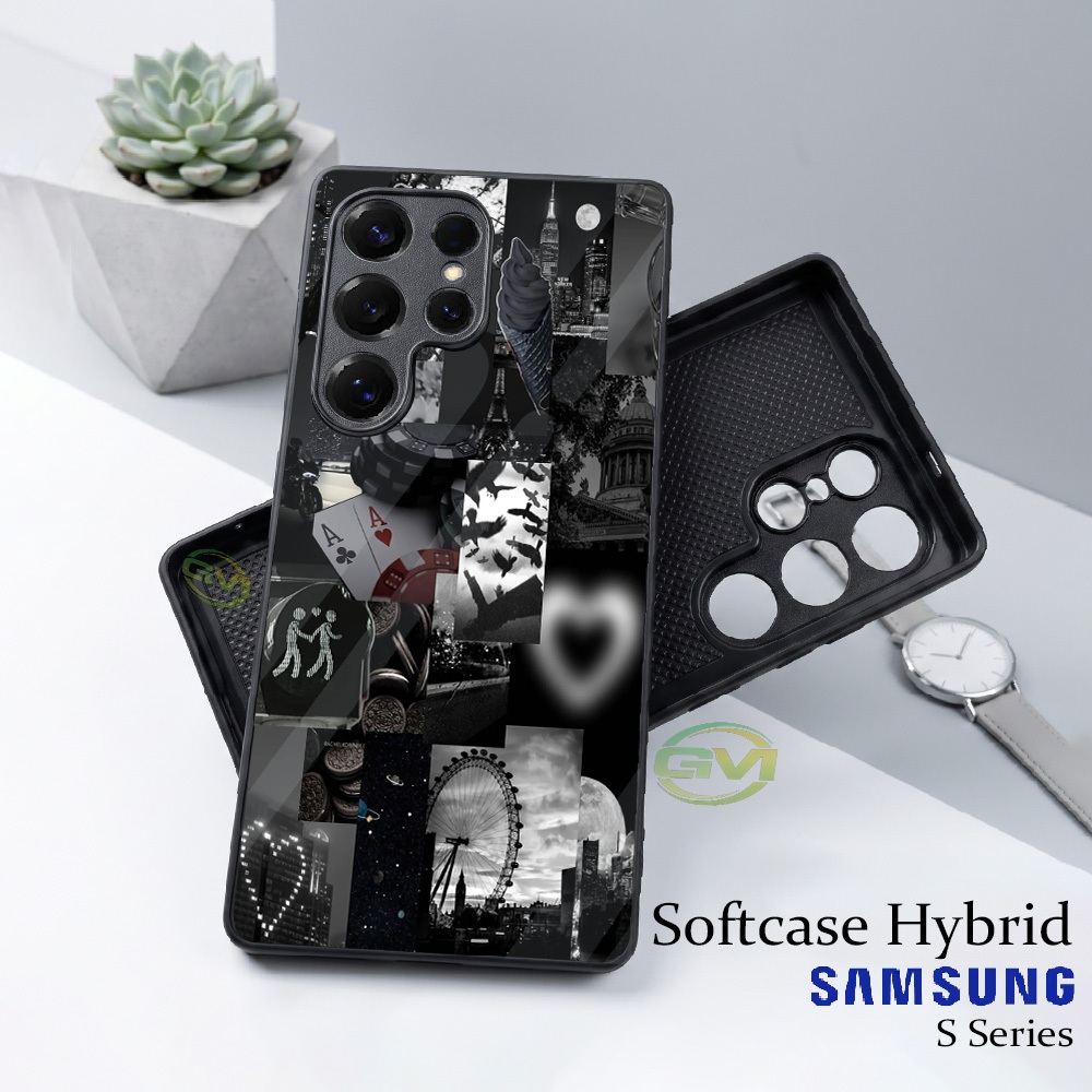 Samsung S21 S22 S23 S24 S25 S26 Ultra Glass Softcase |GM04| เคสซัมซุง | Mika Hp S21ultra S22ultra S2